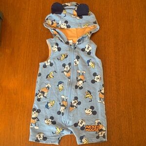 🫐3/$30 Disney Mickey Mouse Blue Romper size 6-12m